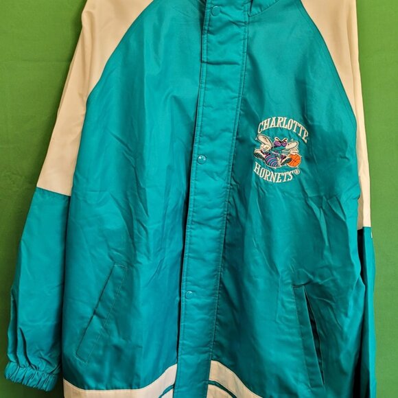 Vintage Sports Generation Mens Hornets Windbreaker Jacket Size XL